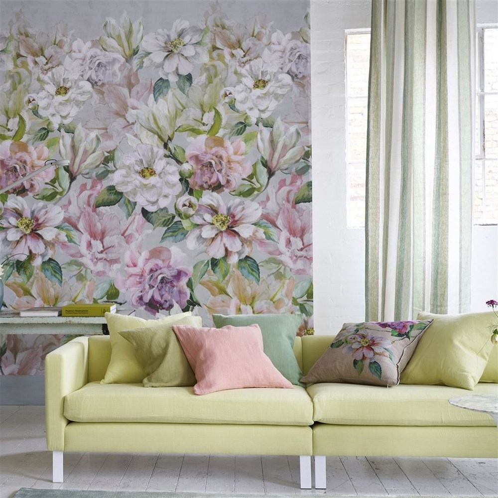 Jardin Botanique Wallpaper PDG1149 by Designers Guild in Peony Pink